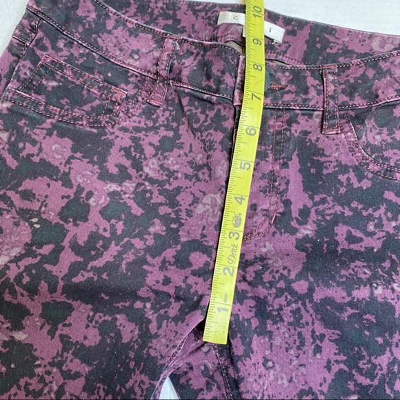 Cabi Twilight Purple Camo Skinny Jeans #159 Pants - Picture 10 of 11